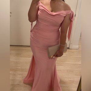 Pink gown for evening events